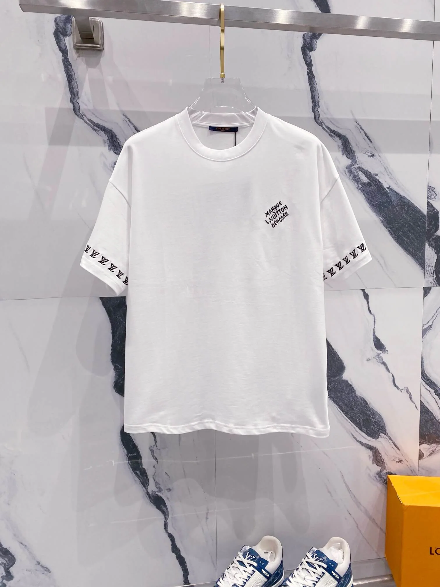 Sleeve Embroidery Pattern T Shirt
