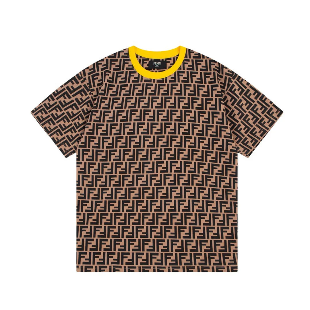 All-over Printed Letter ''F'' T-shirt