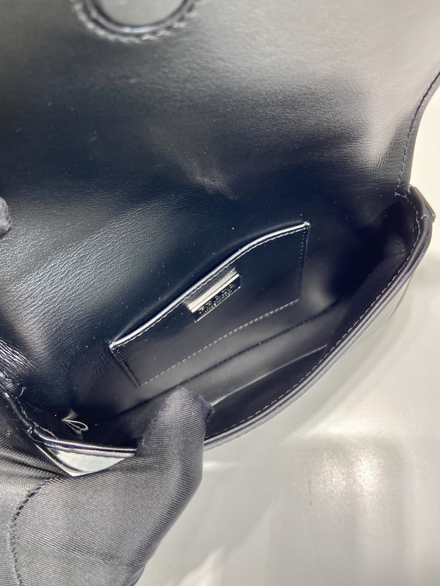 Prada Brushed Leather Mini-bag With Shoulder Strap Bag