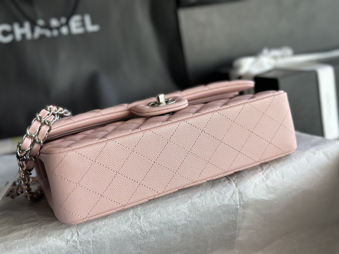 Chanle Classic Double Flap Silver Hardware